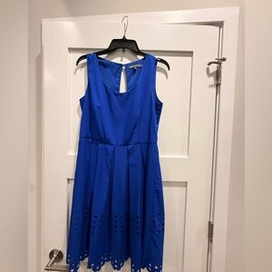 Royal Blue Sleeveless Fit & Flare Dress